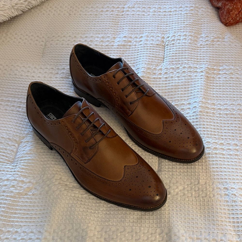 Stacy Adam’s Classic Brown Leather Men's Dress Shoes